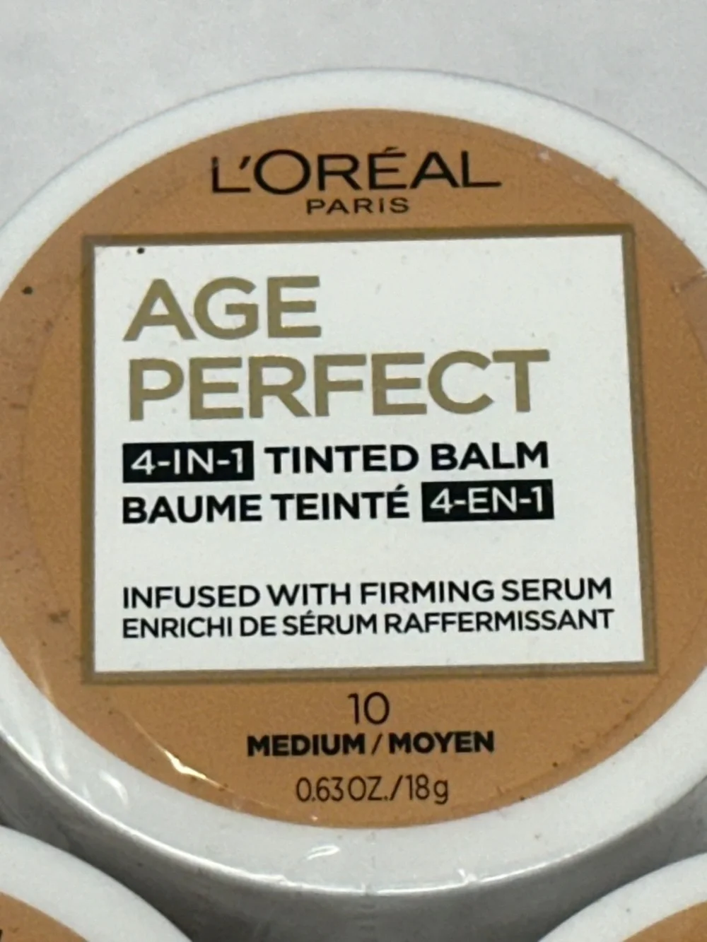 5 L'Oreal Paris Age Perfect 4-in-1 Tinted Face Balm Foundation, 10 Medium